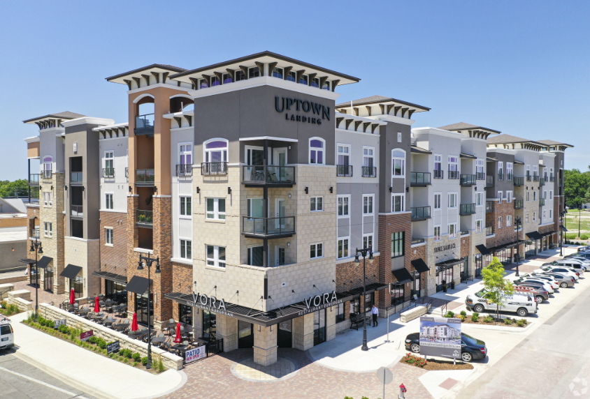 Uptown Landing apartment complex during daytime
